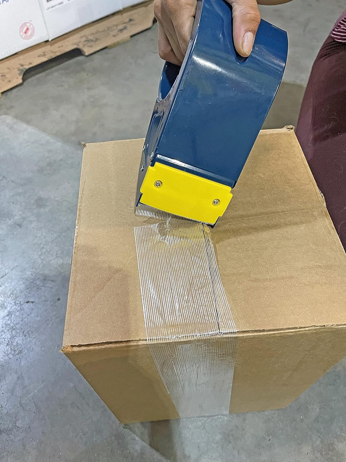 WOD MFTD3 Heavy Duty Metal Frame Filament Strapping Tape Dispenser: Fits 3 inch Wide Tape, Metal