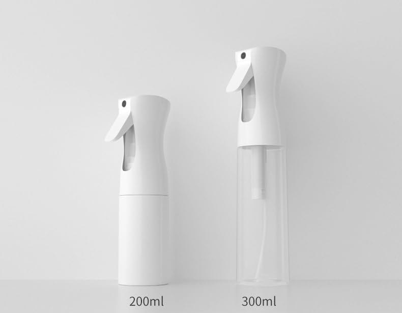Continuous Mist Spray Bottle, 300ml/10.1oz (White, 10.1OZ/300ml)