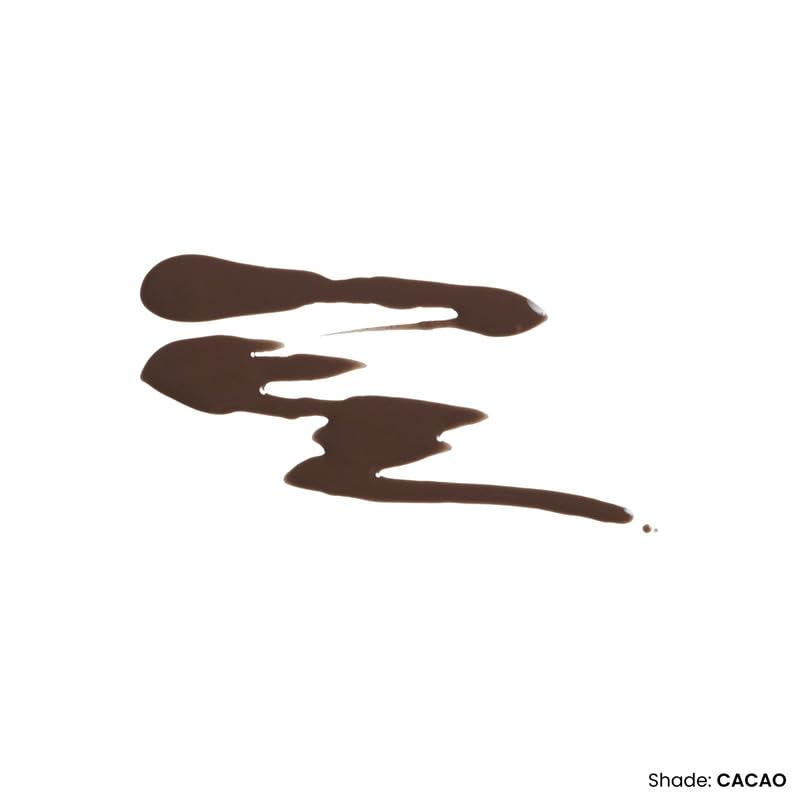 OFIR Brow Tonic Serum Browliner | Cruelty-Free Hybrid Makeup & Skincare | Smudge-Proof Matte Finish with Hyaluronic Acid & Plant Extracts | Strengthening Brow Serum | Cacao - Dark Brown, 0.057 Oz