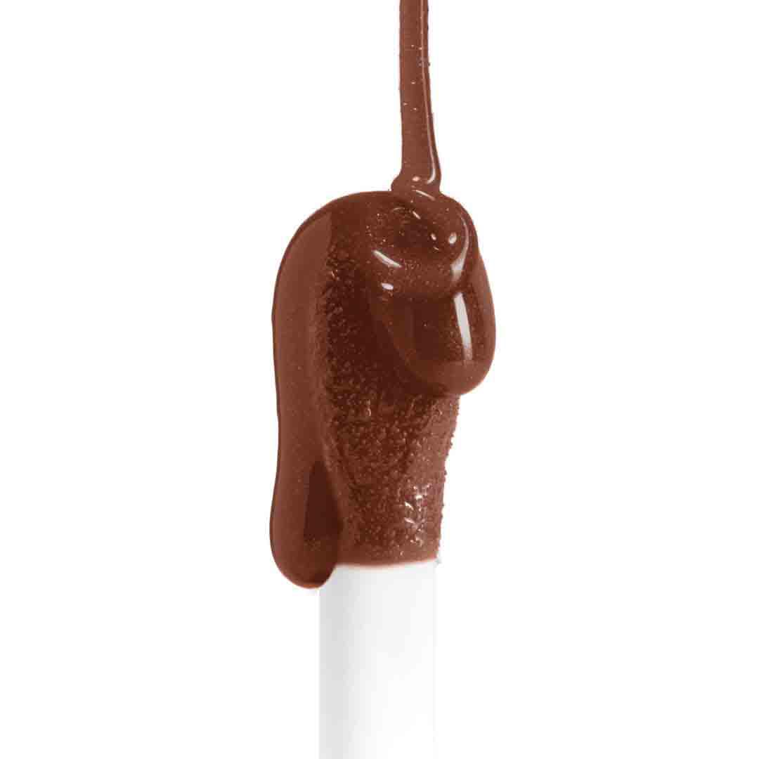 NYX Professional Makeup Fat Oil Lip Drip, Moisturizing, Shiny and Vegan Tinted Lip Gloss - Livin the Cream (Dusty Brown)