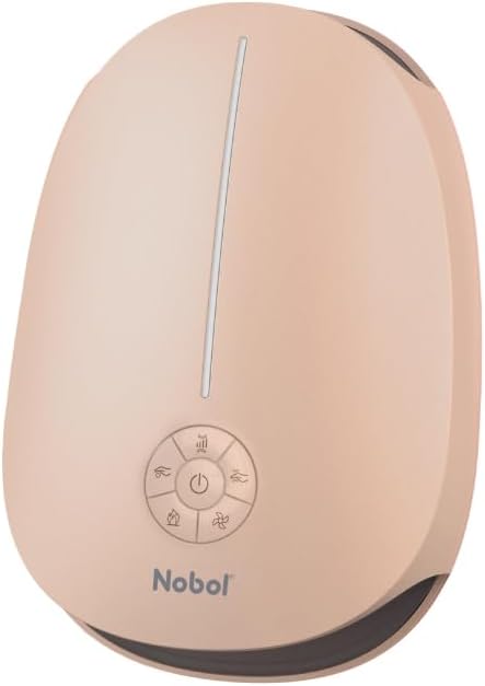 Nobol Cordless Hand Massager UltraPod AirTouch with Heat, Compression, Roller Kneading, and Fan Cooling for Arthritis, Carpal Tunnel, and Finger Numbness Relief (Pink)