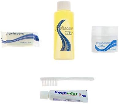 Moda West 24 Teen Hygiene Kits - Bulk Case of Wholesale Toiletry Kits for Men, Women, Travel, Charity, Homeless Shelters, Bathroom Essential, Includes Shampoo, Deodorant, Toothpaste & More, 24 Pack