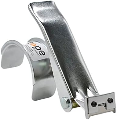 WOD Excell ET-166 Heavy Duty Metal Frame Filament Strapping Tape Dispenser: Fits 1 inch Wide, Chrome
