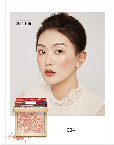 CATKIN Cheek Blush Bake Shimmer Pink Peach Multi Blusher Natural Powder Palette 10g (C04 Shimmer)