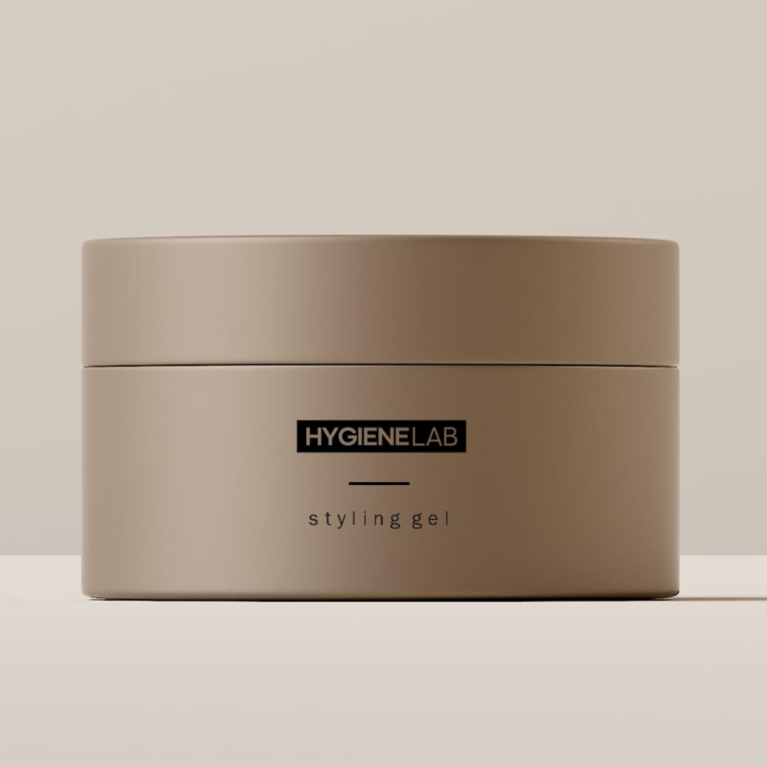 Men's Hair Gel - EWG Verified, Strong Hold, Matte Finish, Weightless Texture, Sandalwood Scent, Non-Toxic Clean Formula, Suitable for All Hair Types