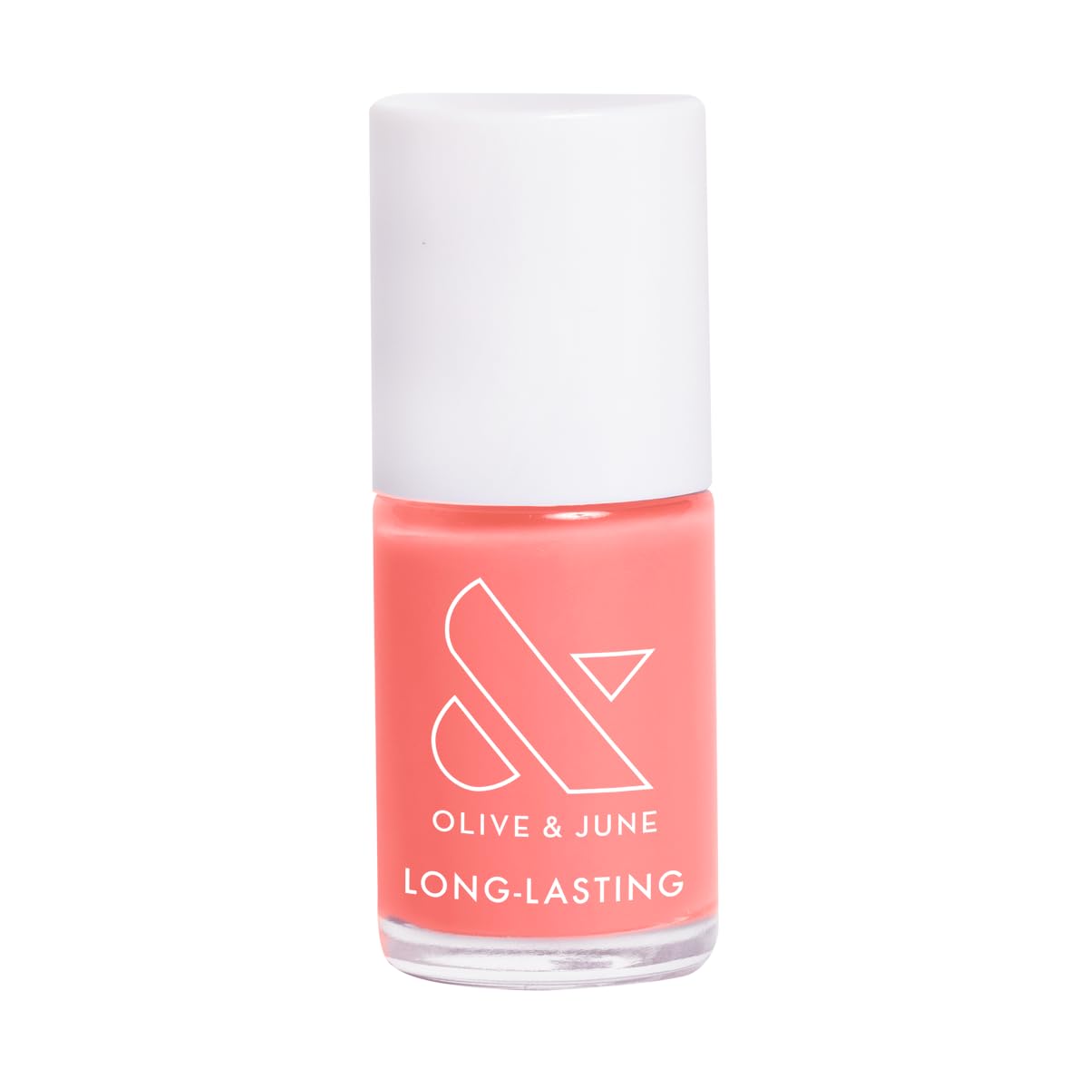 Olive & June Long Lasting Nail Polish | Plump, Gel-Like Finish No Lamp Needed, Lasts up to 10 days | Salon-Quality at Home | 15-Free, Vegan & Cruelty-Free Chip-Resistant | Papaya Gloss, Coral