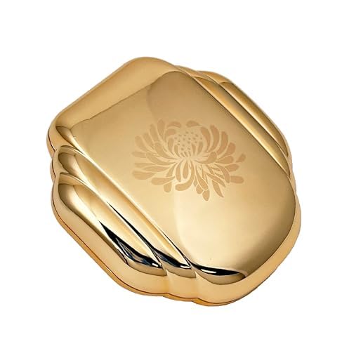 Besame Refillable Pressed Powder Compact | 1930s Art Deco Design | Makeup Case with Mirror & Magnetic Closure | Compatible with Besame Blush, Eyeshadow & Setting Powder Refill | Cosmetics Not Included