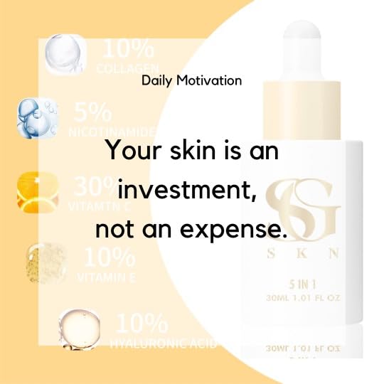 Collagen Serum 5-in-1 Revitalize Your Skin - Collagen Serum for Face Hydrate and Brighten with Vitamin C, E, Hyaluronic Acid and Niacinamide - Collagen Face Serum for Women & Men