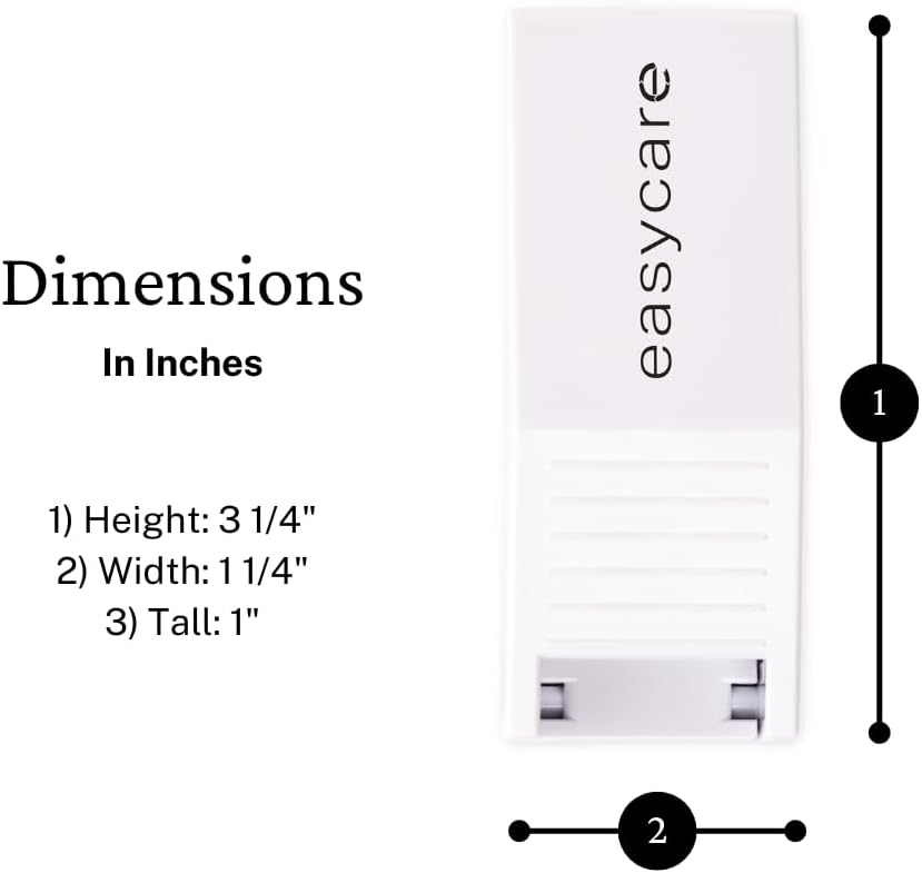 Pill Cutter Splitter with Stainless Steel Blade and Guard, Storage by easycare