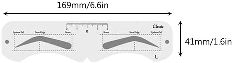 Eyebrow Stencils,Reusable Eye Brow Drawing , DIY Eyebrow Shaping Grooming Template Card Women Beauty Set