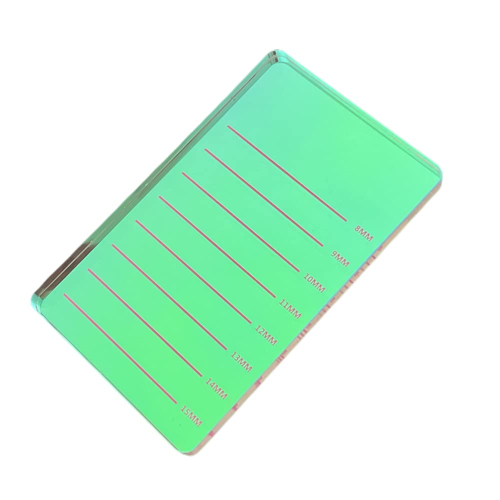 Grafting False Eyelash Acrylic Extension Pallet, Eyelash Extension Glue Tweezers Plate Pad Makeup Palette Individual Training Tools (Dazzling 4.72x2.95inch)