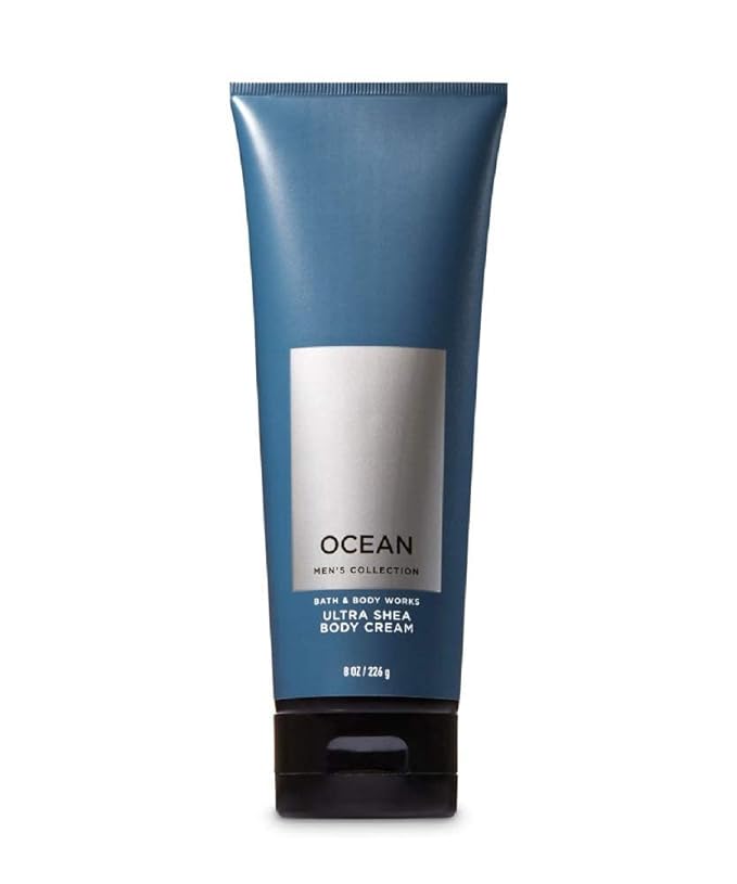 Bath and Body Works Ocean For Men Signature Ultra Shea Body Cream 8 fl oz Pack Of 3 (Ocean)