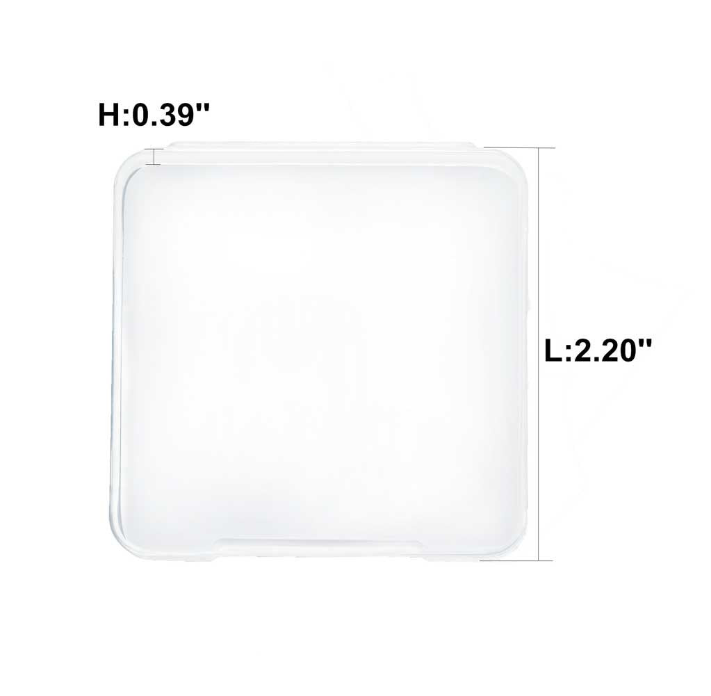 OWLFAVO 2pcs Square Makeup Sponges with 1 Travel Case, Beauty Face Primer Compact Powder Puff, Blender Sponge Replacement for Cosmetic Flawless Foundation