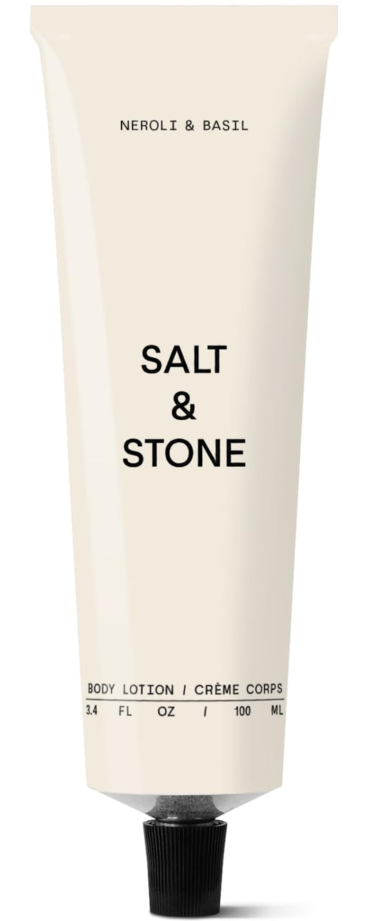 Salt & Stone Body Lotion for Women & Men| Scented Daily Body Lotion | Hydrates, Nourishes & Softens Skin | Restores Dry Skin | Fast-Absorbing | Cruelty-Free & Vegan (100 ml) (Neroli & Basil)