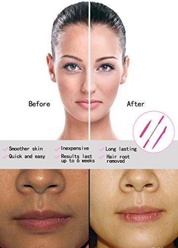 Hair Removal Spring, Kapmore Threading Hair Removal Removes Hair on The Upper Lip, Chin, Cheeks and Sideburns Including Facial Hair Epilator with Beauty Tweezers, Eyebrow Shaping Razor