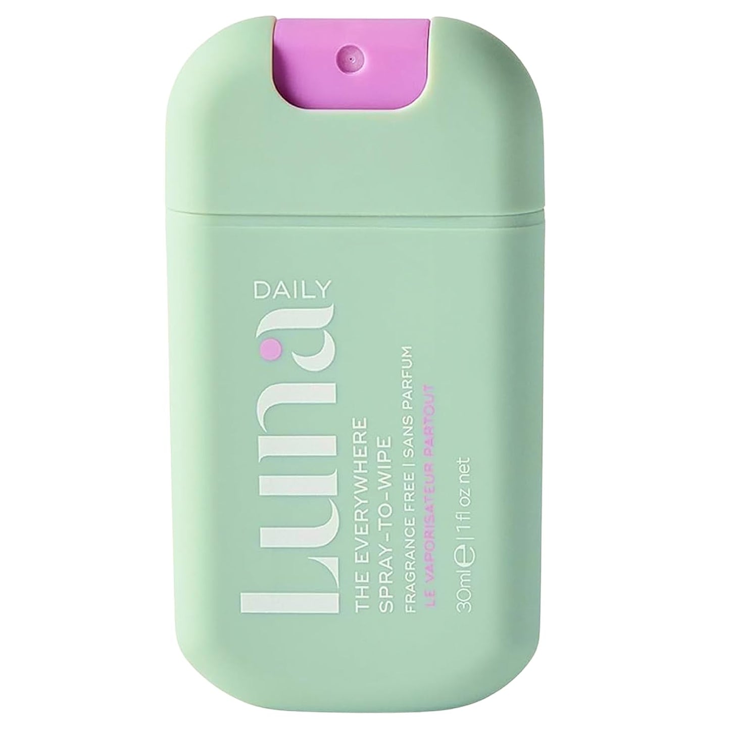 Luna Daily Body Cleansing Spray | Unscented pH-Balanced Feminine & Body Mist | Hydrating & Gentle for Intimate Hygiene, Underarms & Private Parts | Travel Essential for Women, Gym & Daily Care, 30ml