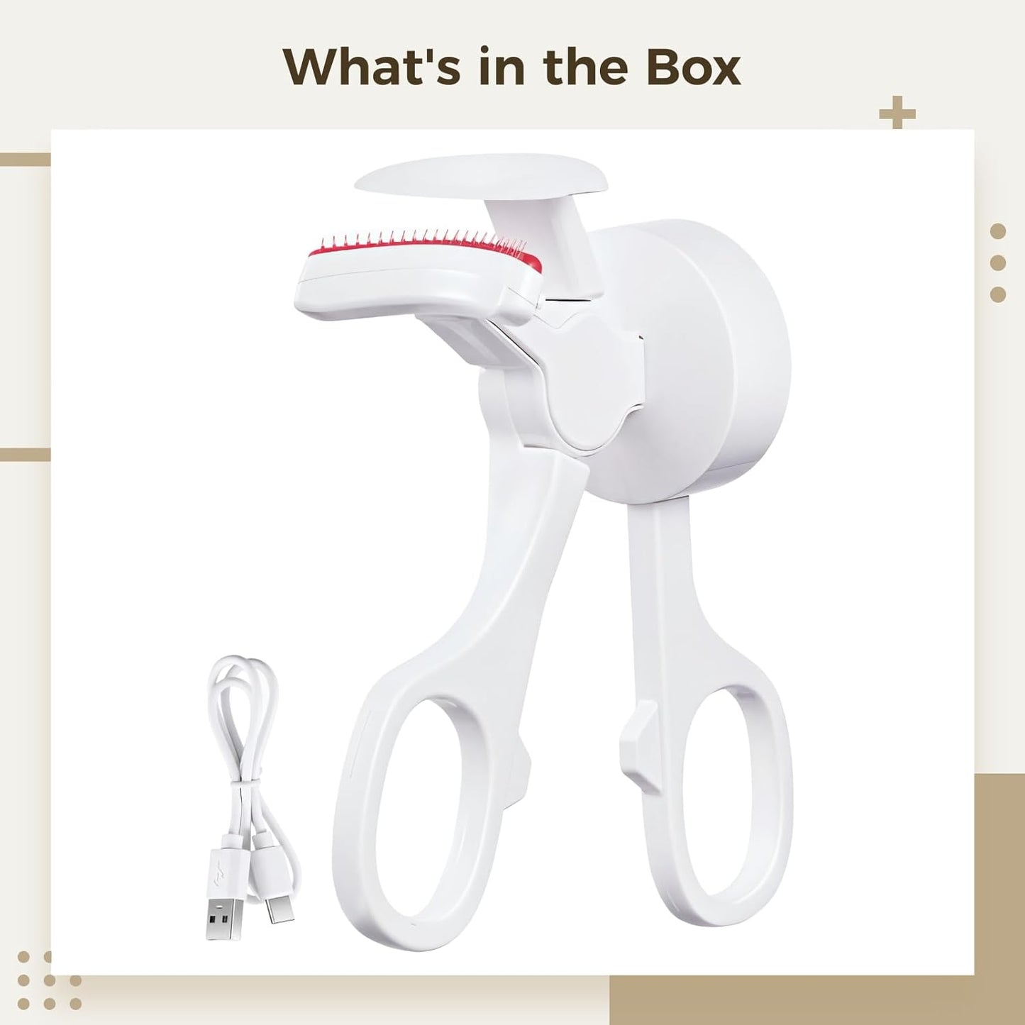 Heated Lash Curler, C-Shaped Intelligent Eyelash Curler, 3-Level Temperature Control, USB Rechargeable Electric Eyelash Styler, Portable Design, Personalized Curling Experience