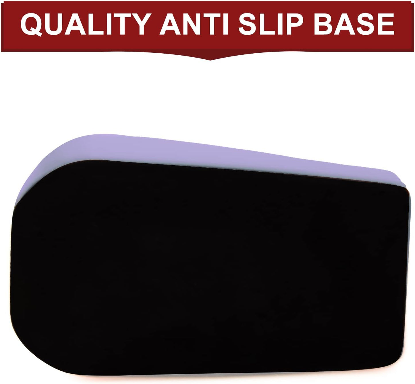 2Pcs Desktop Tape Dispenser Adhesive Roll Holder with Weighted Nonskid Base, Purple (Tape not Included)