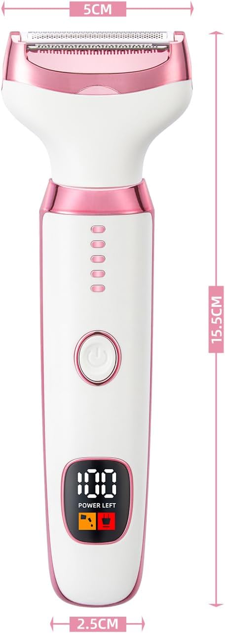 Electric Razor for Women 5 in 1 Rechargeable Painless Body Razors and Facial Hair Remover for Bikini Leg Body Face Underarm