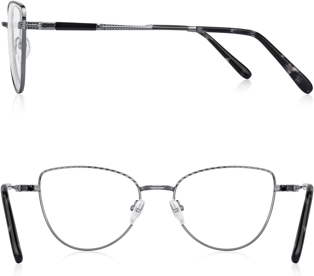 RB. Pilot Retro Cateye Reading Glasses for Women Blue Light Blocking Computer Glasses Spring Hinge Readers