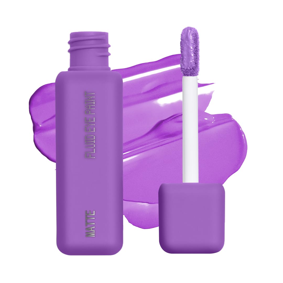 about-face Matte Fluid Eye Paint New Karma – High-Pigment Liquid Eyeshadow, Long-Lasting, No-Budge Matte Finish, Vegan & Cruelty-Free (Bright Purple)