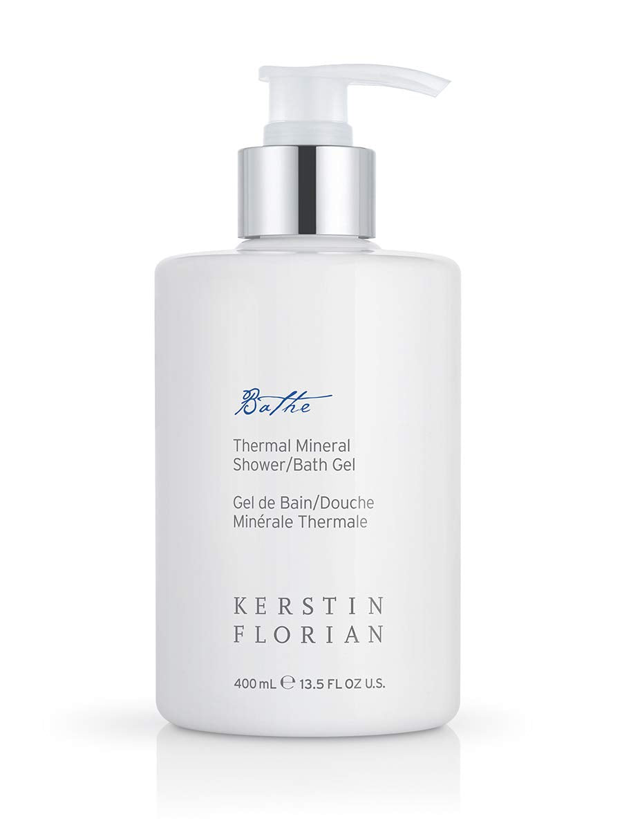 Kerstin Florian Thermal Mineral Shower and Bath Gel | Cleanse and Nourish Skin | Invigorating Mineral Body Wash | Use as Foaming Shower Gel or Bubble Bath (13.5 fl oz)