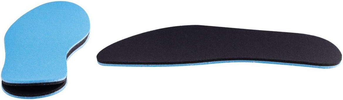 2 Pairs Breathable Insoles, Super-Soft, Sweat-Absorbent, Double-Colored and Double-Layered Shoe Inserts of Foam That Fit in Any Shoes (Blue/Black, 7-9 Women/6-7.5 Men)