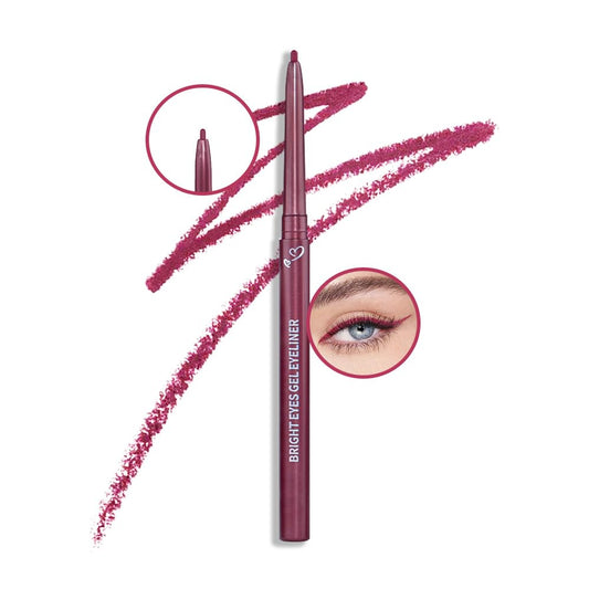 Kaely 1.5mm Skinny Gel Eyeliner Pencil,Berry Pink Cat Eye Liner Makeup Pen,Cream Smooth Eyeliner Crayon,delineador de ojos contra el agua,Waterproof Long Lasting 16 Hour Wear,Vegan & Cruelty Free,04