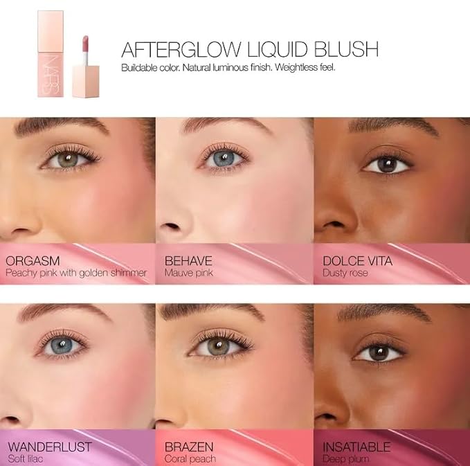 Nars Afterglow Liquid Blush - Wanderlust- 0.23 oz / 7 mL