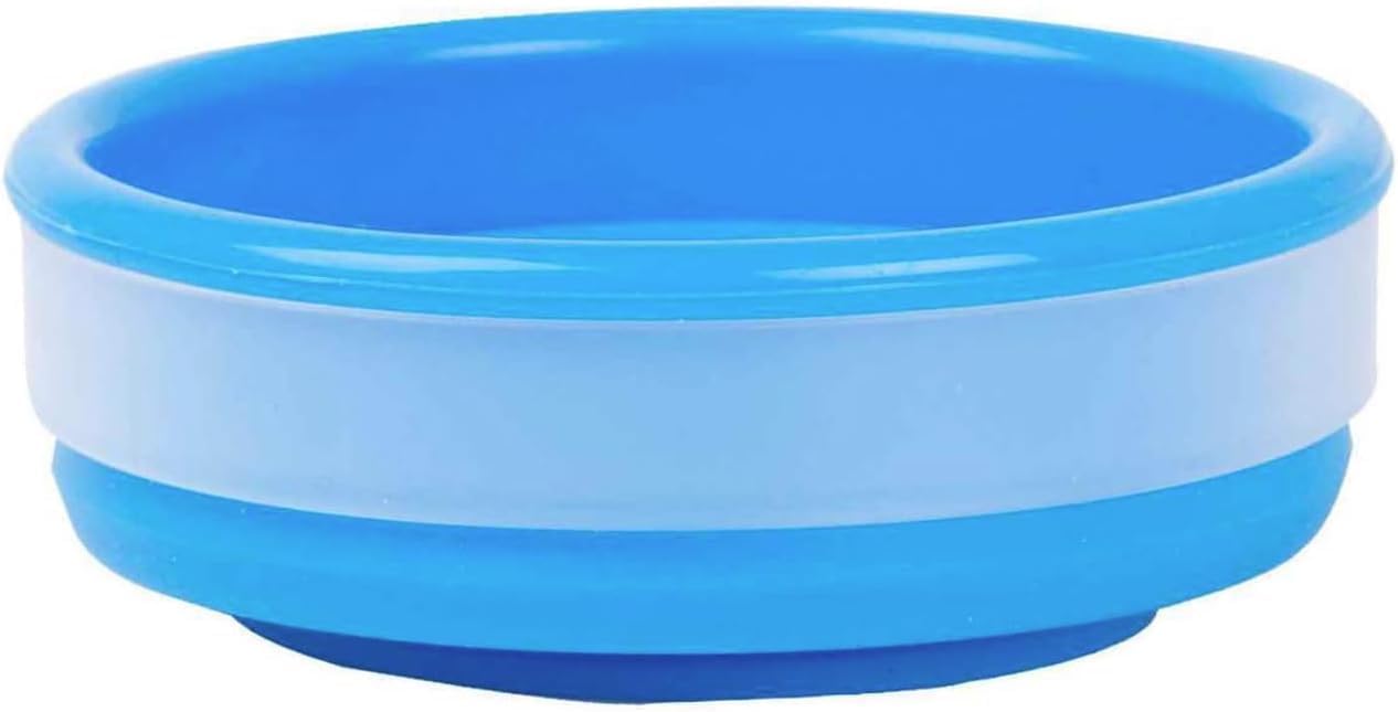 Collapsible Silicone Cup for Camping and Backpacking - Camping Dishware Gear Essentials in Blue (Made by Caddis Sports) (4)
