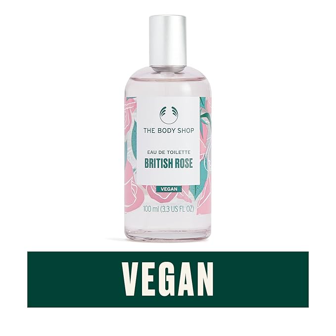 The Body Shop British Rose Eau De Toilette – Fresh Dewy Fragrance – Vegan – 3.3 oz
