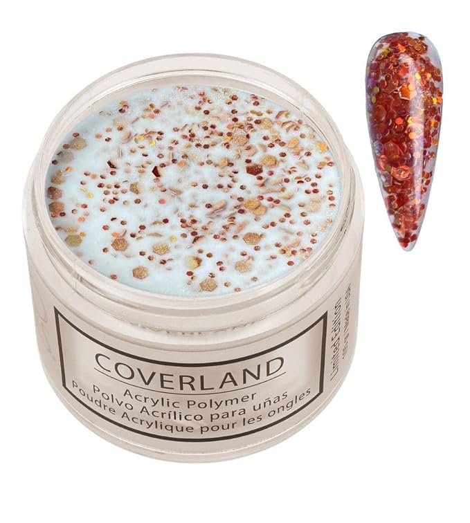 Tones Coverland Acrylic Nail Powder "Pumpkin Spice" - Limited Edition Acrylic Powder for Nail Design, Sculpting, and Masking Nail Bed Imperfections - Professional Acrylic Nail Supplies - (1.5 Oz)