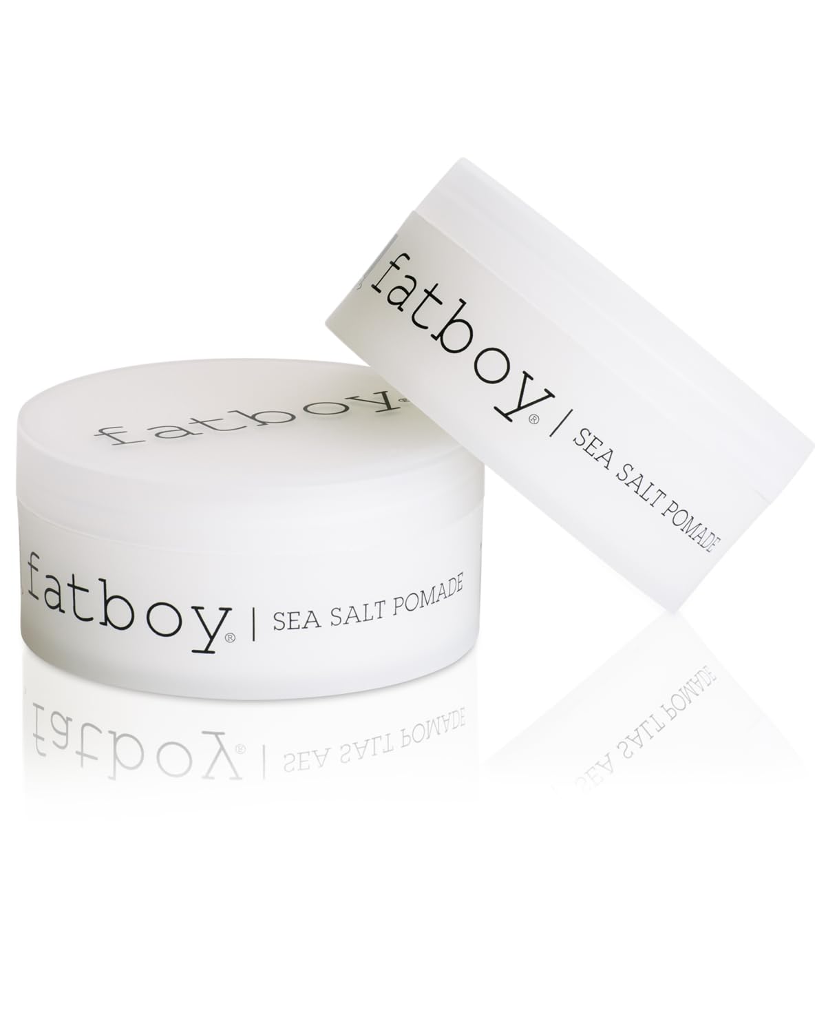 Fatboy Sea Salt Hair Pomade with Coconut Oil & Shea Butter, Lightweight Hold for Texture, Styling & Shine, Tousled Beach Waves Finish, Hair Care for All Hair Types, Paraben Free, Color Safe, 2.6 Oz