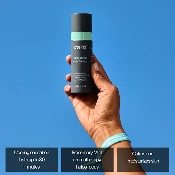Cooling Body Spray with Menthol and Aromatherapy Rosemary Mint Scent to help you Concentrate, 2.7 oz. | Anytime Immediate Heat Relief | TSA Approved | Gluten Free | Vegan | Paraben Free