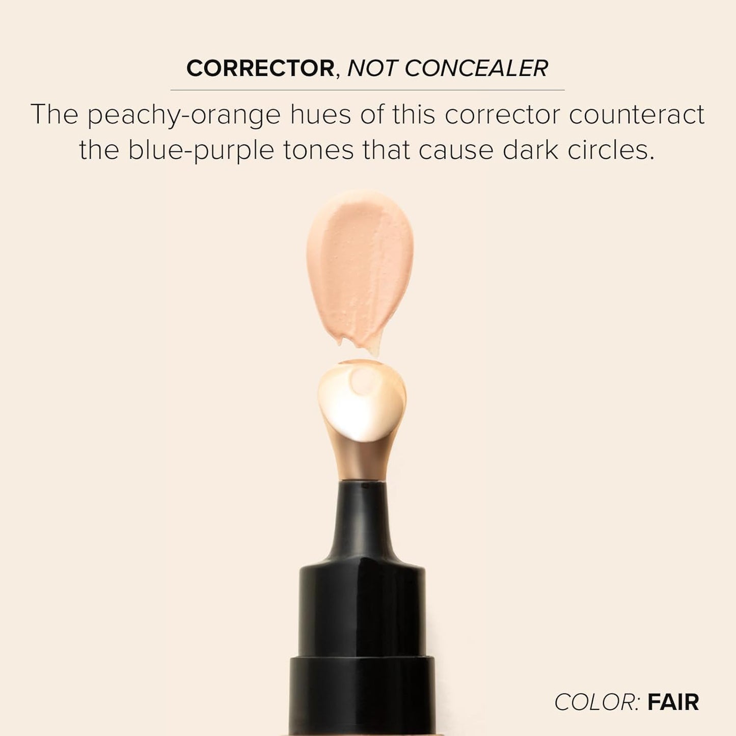 DRMTLGY Luminous Eye Corrector SPF 41, Under Eye Color Corrector for Dark Circles, Anti-Aging Tinted Eye Cream, Hydrating Eye Serum with Peach Undertone, Medium