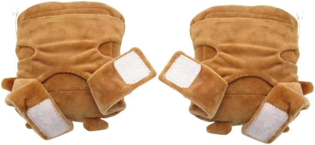 USonline911 USB Hand Warmer Heated Gloves Cute USB Heated Gloves, Half Wearable 5V USB Powered Toast Fingerless Hand Warmer