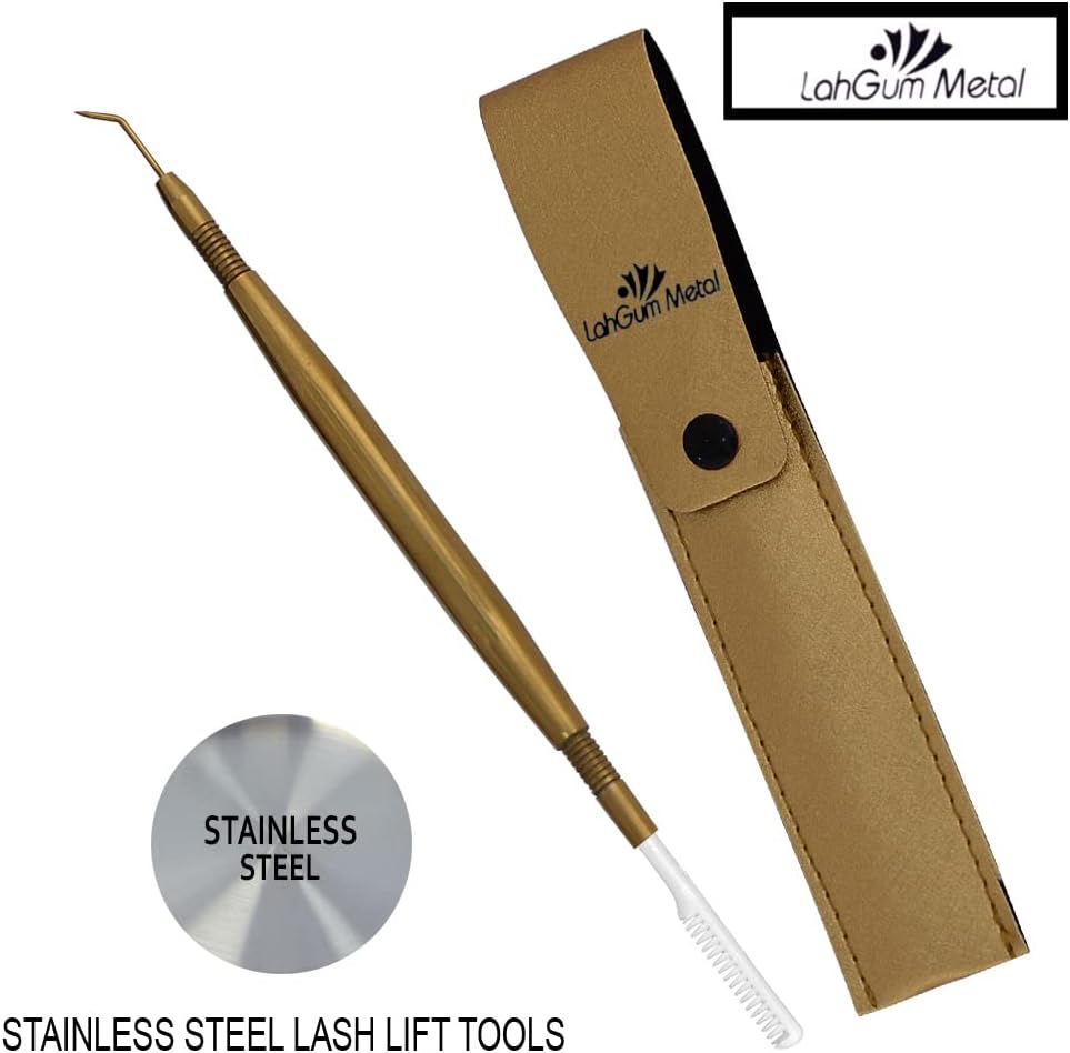 Separation Eye lash Separator Tool Pro Lash Lift Tools and Tint Kit Professional Lifting - Lashes Separater Perm Extension Separating Comb Tinting Lifter Eyelashes Seperator Supplies Silver Steel