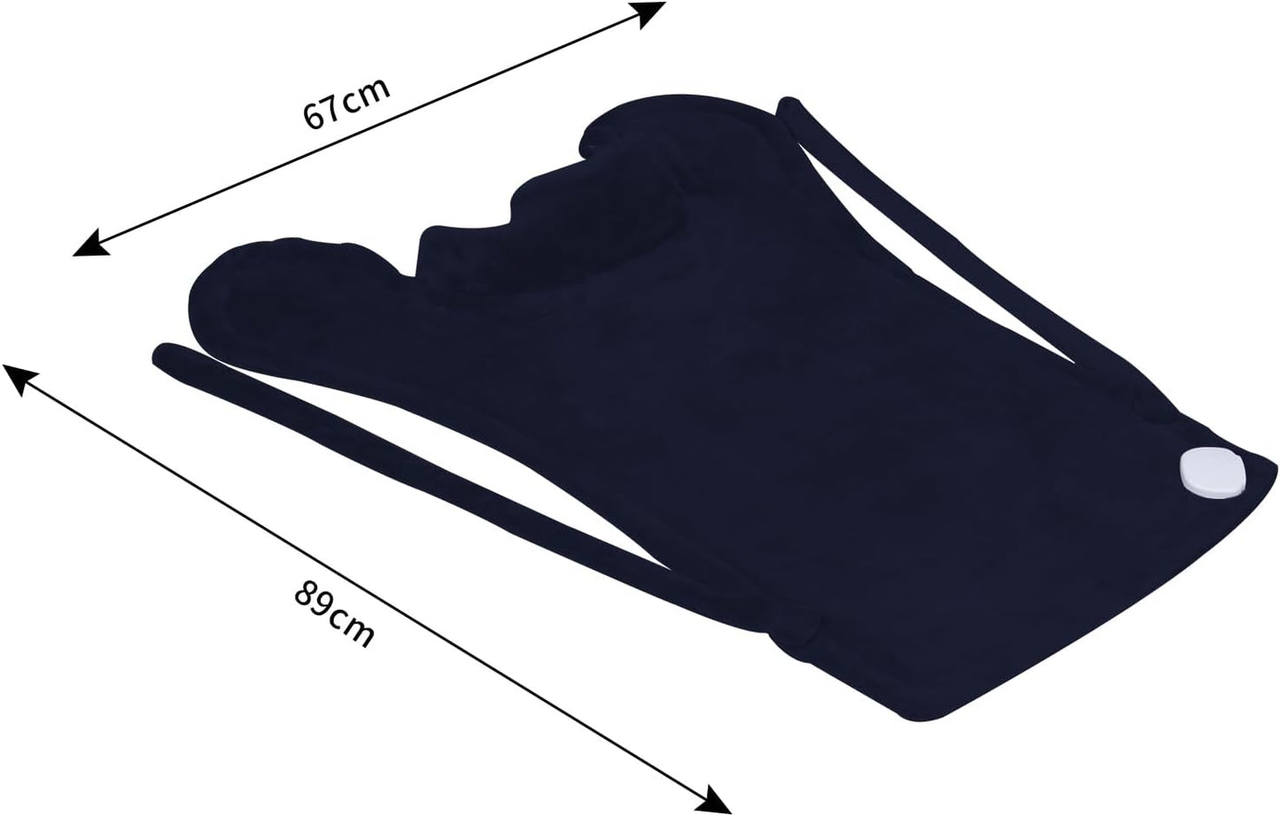 Ambershine 26"x35" XXXL King Size Neck& Shoulder& Back Heating Pad with 12 Temperature Settings& 4 Auto-Off Countdown Timers, Pain Relief for Back/Neck/Shoulder, Christmas Gift for mom dad(Navy Blue)