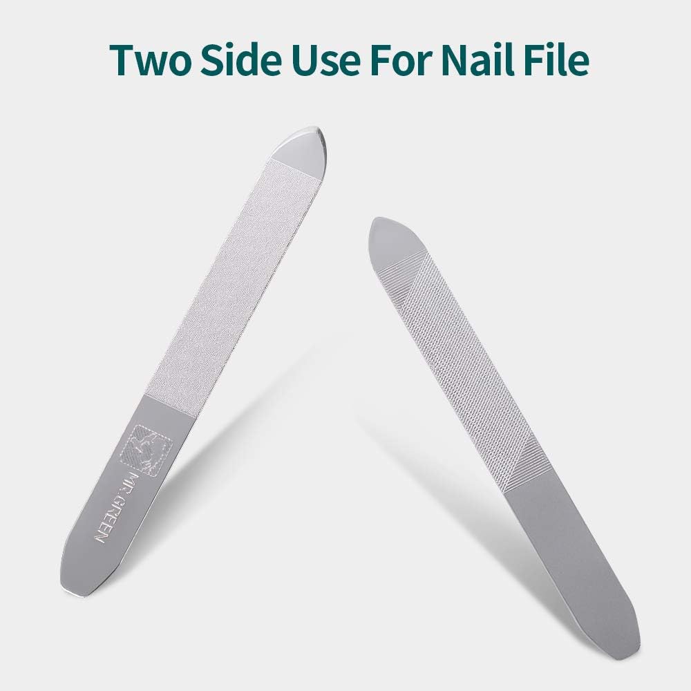 MR.GREEN Nail Clipper 4Pcs Set, Stainless Steel Manicure Pedicure Set, Medical Grade Grooming Kit with Travel Case Gift Box for Man & Woman