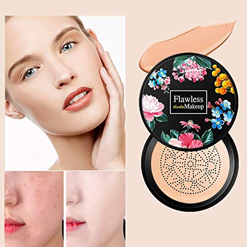 Air Cushion CC Cream Foundation,BB Cream Makeup,Moisturizing Concealer Long Lasting Full Coverage Waterproof Foundation (Natural)