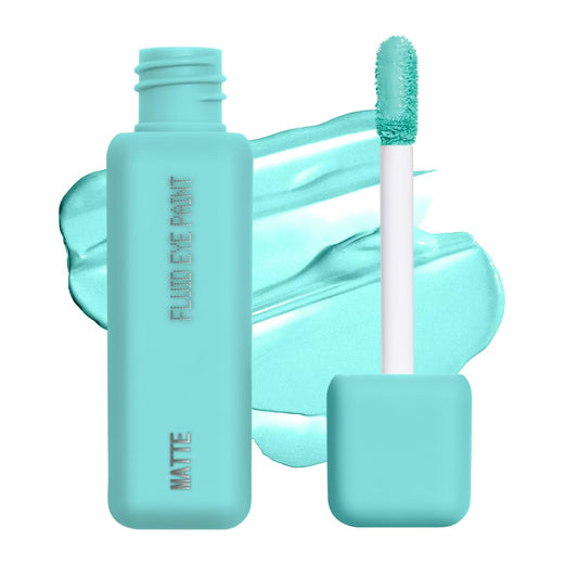 about-face Matte Fluid Eye Paint Replicant – High-Pigment Liquid Eyeshadow, Long-Lasting, No-Budge Matte Finish, Vegan & Cruelty-Free (Aqua)