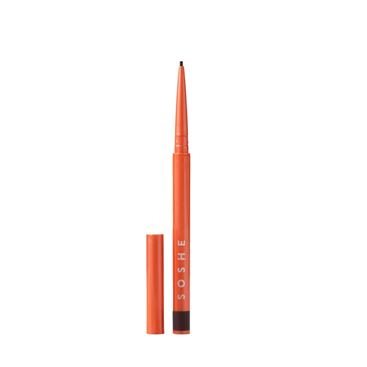 SOSHE Beauty - Waterproof Precision Eyeliner | 1.5mm Smudge-Proof Gel Liner| Easy Refills | Cruelty-Free, Certified Plastic Negative (Lovesick - Burgundy Brown)