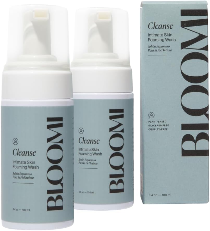Bloomi Cleanse Intimate Skin Foaming Wash for Women - Hydrating Aloe Vera Cleansing for Intimate Areas Gentle Soothing Feminine Hygiene Shower Moisturizing Natural Foaming Soap Wash 3.4oz (2)