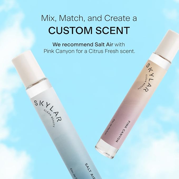 Skylar Salt Air Eau de Parfum - Hypoallergenic & Clean Perfume for Women & Men, Vegan & Safe for Sensitive Skin - Fresh Perfume with Notes of Driftwood, Sea Salt & Seaweed - 10mL /0.33 Fl oz