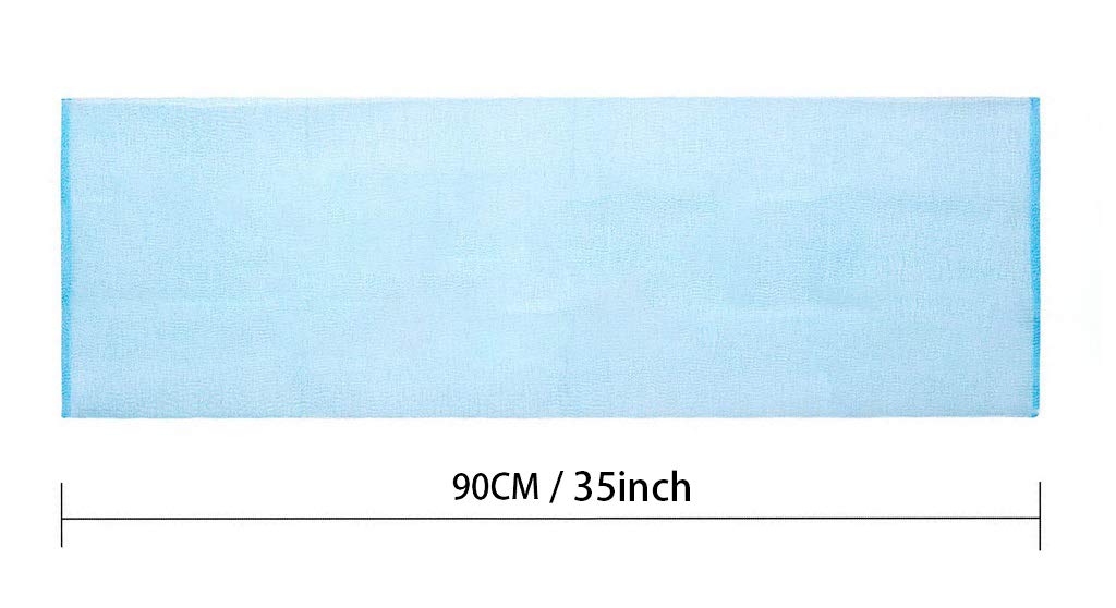 ARCH&M Exfoliating Washcloth, Japanese Bath Towel, Korean Exfoliation Scrub, Nylon Body Scrubber, Back Scrubber for Shower, Loofah Alternative - 3 Pack (Black x 3)