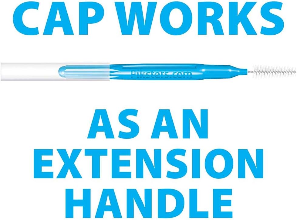 Piksters Interdental Brushes, 40 pk, Size 5, Interdental Tooth Brush for Large Gaps, Gum Soft Bristles for Plaque Removal, Safe for Braces