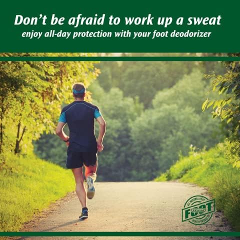 FOOT SENSE All Natural Foot & Shoe Powder, Foot Deodorant, Talc-Free, Odor Eliminator, Disinfects & Deodorizes, Long-Lasting up to 6 Months Safe for Men, Women, Kids, Athletes, 50g (4 Pack)