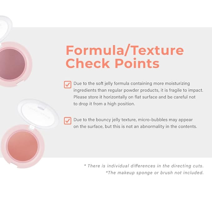 A'PIEU Juicy-Pang Jelly Blusher [CR01] (0.17 oz) - Soft Touch Cheek Color with Creamy Powdery Texture for Natural Dewy-Finish, No Fall-Out.