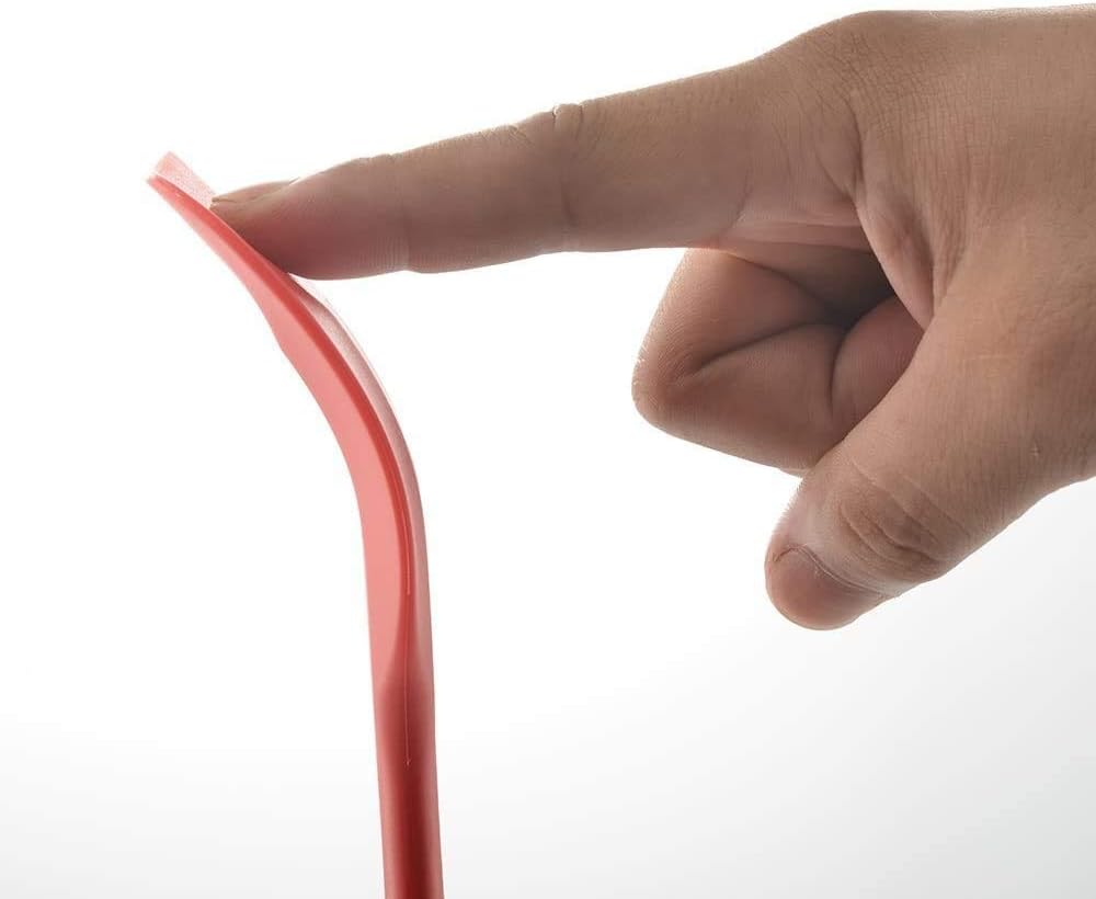 Silicone Spatula 4-piece Set, Heat-Resistant Non-stick Rubber Spatulas with Stainless Steel Core, Red