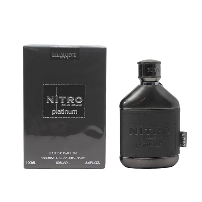 Nitro Platinum Eau De Parfum - Luxurious Fruity Amber - 3.4 Fl Oz